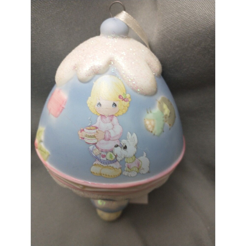 Precious Moments Ceramic Ornament MAY YOUR DAYS BE WARM AND FUZZY 2005 Christmas